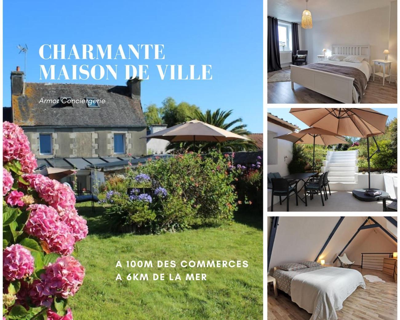 Charmante Maison De Ville A 6 Km De La Mer Lanmeur Εξωτερικό φωτογραφία